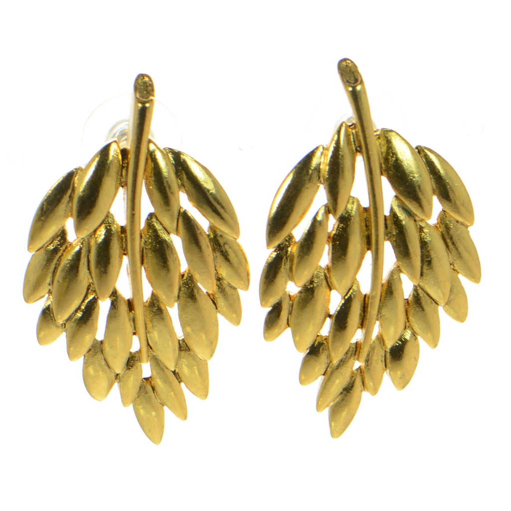 Jennifer Behr Goldtone Leaf Earrings 125$